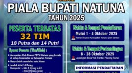 E Flyer Turnamen Bola Volley Piala Bupati Natuna 2025. Foto: disporakab.natuna/Instagram 
