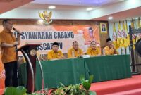 Raja Heri Mokhrizal terpilih kembali secara aklamasi sebagai ketua Hanura Batam. Foto: INIKEPRI.COM