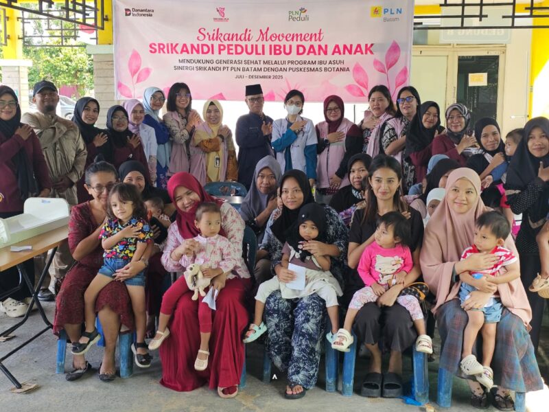 Srikandi Movement yang mengangkat tema “Mendukung Generasi Sehat Melalui Program Ibu Asuh” di Puskesmas Botania, Batam, Jumat (29/08). Foto: INIKEPRI.COM/PLN Batam