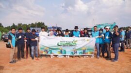 Dalam rangka memperingati Hari Lingkungan Hidup Sedunia, PLN Batam turut berpartisipasi dalam aksi gotong royong massal di wilayah Kota Batam yang digelar oleh Pemerintah Kota Batam. Foto: INIKEPRI.COM/PLN Batam 
