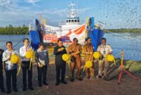 Pelepasan ekspor ayam hidup melalui jalur laut ke Singapura. Senin (6/10/2025). Foto: INIKEPRI.COM/KepriProv 