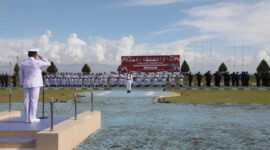 Upacara Peringatan Hari Kesaktian Pancasila Tingkat Kota Batam Tahun 2025 yang digelar di Lapangan Puskodal TNI AL, Batuampar, Rabu (1/10/2025). Foto: Istimewa 