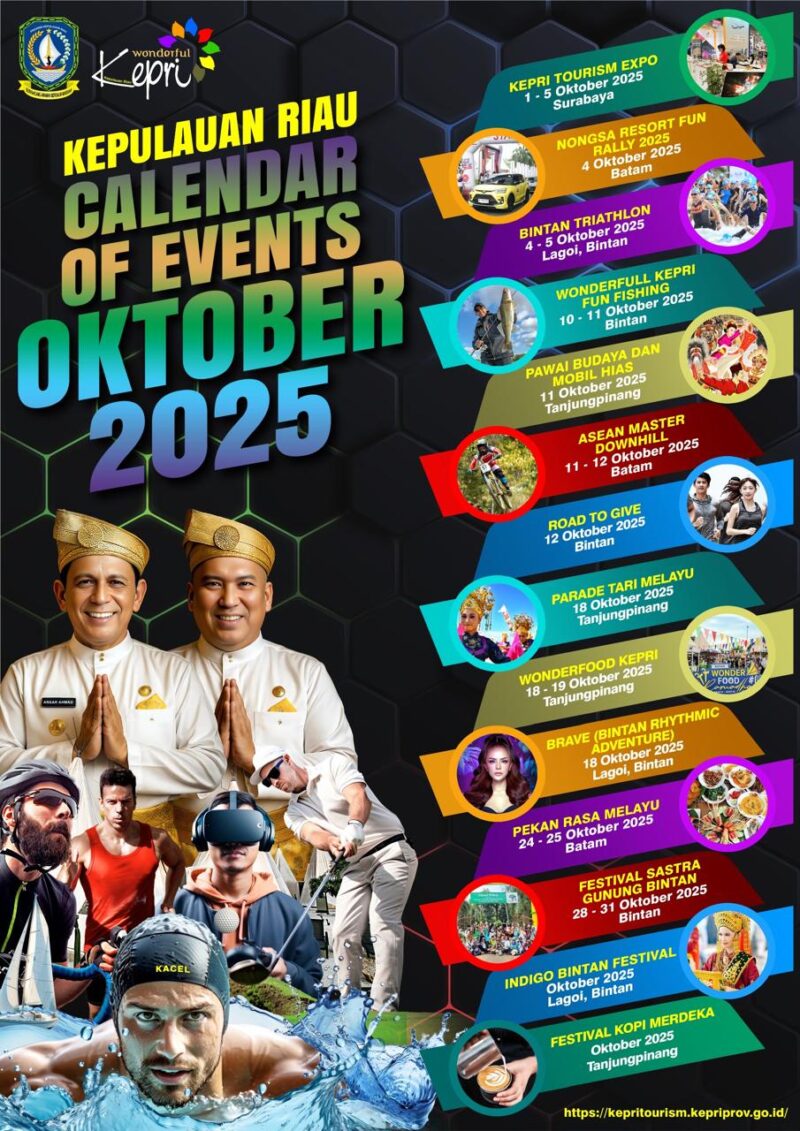 14 Kalender Even Pariwisata Provinsi Kepulauan Riau sepanjang Oktober 2025. Foto: Dinas Pariwisata Kepri