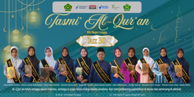 Tasmi’ bil Ghoib Juz 30 MTsN Lingga. Foto: INIKEPRI.COM/MTsN Lingga 