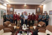 Komando Daerah Angkatan Laut (Kodaeral) IV Batam menerima kunjungan audiensi dari mahasiswa asing Universitas Pertahanan Republik Indonesia (UNHAN RI) Tahun Ajaran 2025. Foto: Komando Daerah Angkatan Laut (Kodaeral) IV
