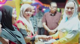 Bupati Natuna Cen Sui Lan menghadiri Penutupan Turnamen Voli Desa Air Putih, Kecamatan Midai. Foto: INIKEPRI.COM/NatunaKab 