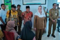 Bupati Cen Sui Lan meninjau fasilitas kesehatan dan pelaksanaan pemeriksaan kesehatan gratis di Puskesmas Kecamatan Midai. Foto: INIKEPRI.COM/NatunaKab 
