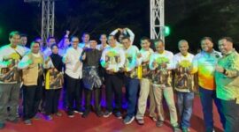 Raja Mustakim bersama Pengurus KPDN usai menggelar turnamen domino dalam ajang Bupati Cup Domino 2025 di Natuna beberapa waktu lalu. Foto: INIKEPRI.COM
