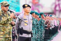 Apel Gelar Pasukan Operasi Kepolisian Terpusat “Lilin Seligi 2025” yang digelar Polresta Tanjungpinang di Lapangan Bhayangkara, Jumat (19/12). Foto: INIKEPRI.COM/TanjungpinangKota 