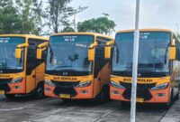 Bus yang akan melayani pelajar di Rempang-Galang. Foto: INIKEPRI.COM