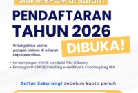 E Flyer Program Pendampingan UMKM BPOM. Foto: BPOM