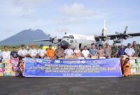 Bantuan kemanusiaan tahap kedua resmi diberangkatkan menuju Aceh, Sumatra Utara, dan Sumatra Barat pada Rabu pagi (10/12), melalui Apron Base Ops Lanud Raden Sadjad. Foto: INIKEPRI.COM