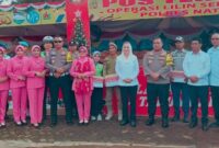 Bupati Natuna, Cen Sui Lan, menghadiri kegiatan penyerahan tali asih Pos Terpadu Operasi Lilin Seligi 2025 yang diselenggarakan oleh Satuan Lalu Lintas (Satlantas) Polres Natuna, Rabu (24/12/2025). Foto: INIKEPRI.COM
