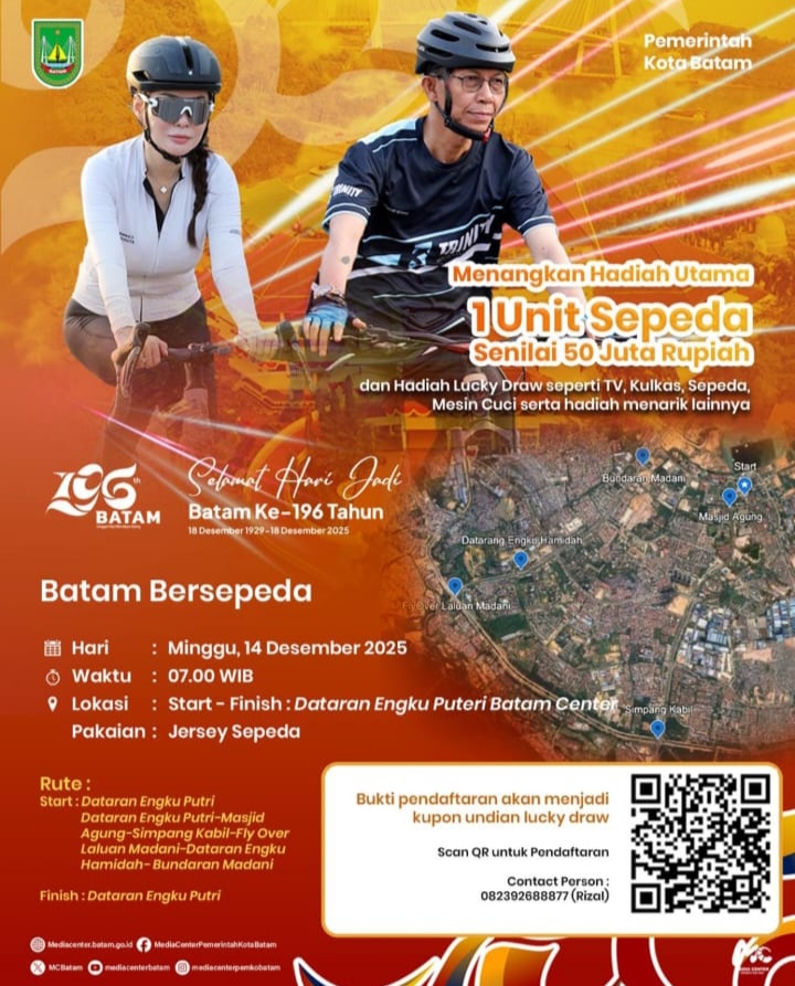 E-Flyer Batam Bersepeda. Foto: Media Center Batam