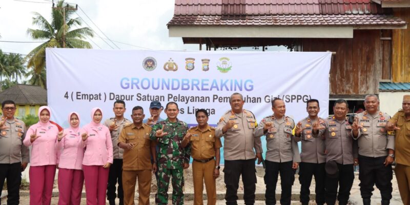 Groundbreaking atau peletakan batu pertama pembangunan 442 Satuan Pelayanan Pemenuhan Gizi (SPPG) Polri yang dilaksanakan secara serentak di seluruh Indonesia. Foto: INIKEPRI.COM
