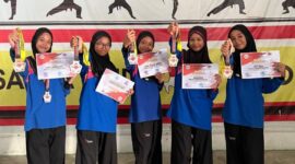 Siswi MTsN Lingga berhasil meraih sejumlah juara ajang Kejuaraan Pencak Silat SMI (Satria Muda Indonesia) Lingga Championship II 2025. Foto: INIKEPRI.COM