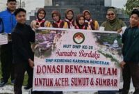 Madrasah Aliyah Negeri (MAN) Karimun menunjukkan komitmen kepedulian sosialnya dengan bersinergi bersama Dharma Wanita Persatuan (DWP) Kementerian Agama (Kemenag) Kabupaten Karimun dalam aksi penggalangan dana untuk korban bencana alam di Sumatera pada Minggu (7/12/2025). Foto: INIKEPRI.COM/MAN Karimun
