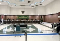 Sidang Majelis Kehormatan Hakim (MKH) terhadap Hakim HS. Foto: KY