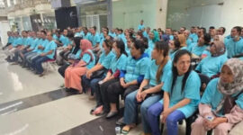 Konsulat Jenderal Republik Indonesia (KJRI) Johor Bahru, Malaysia, memfasilitasi pemulangan atau deportasi sebanyak 133 pekerja migran Indonesia. Foto: KJRI Johor Baru