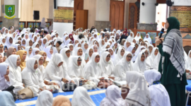 Badan Kontak Majelis Taklim (BKMT) Kabupaten Natuna menggelar Tabligh Akbar Safari Dakwah Peduli Palestina di Masjid Agung Baitul Izzah, Islamic Center Natuna. Foto: INIKEPRI.COM/NatunaKab 