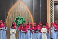 The New Lili Putih Voice MI Darul Ihsan Meriahkan Peringatan Isra Mi’raj di Masjid Al Munawwarah Batu 8. Foto: INIKEPRI.COM