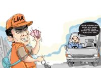 Ilustrasi juru parkir liar. Foto: Istimewa 