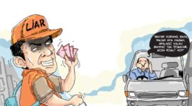 Ilustrasi juru parkir liar. Foto: Istimewa 