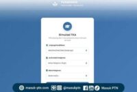 Situs simulasi TKA untuk siswa SD dan SMP yang disediakan Kemendikdasmen. Foto: Kemendikdasmen