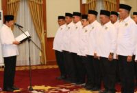 Menag Kukuhkan Pengurus BP4 Kepri, Tekankan Ketahanan Keluarga sebagai Fondasi Negara. Foto: INIKEPRI.COM