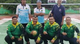 Kantor Urusan Agama (KUA) Kecamatan Singkep Barat dan Singkep Selatan turut memeriahkan peringatan Hari Amal Bakti (HAB) ke-80 Kementerian Agama dengan mengikuti lomba sepak takraw yang diselenggarakan oleh Kementerian Agama Kabupaten Lingga. Foto: INIKEPRI.COM