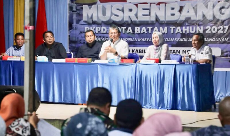 Musyawarah Perencanaan Pembangunan (Musrenbang) tingkat Kelurahan Kabil, Kecamatan Nongsa di Fasum RW 12 Kavling Senjulung, Kelurahan Kabil. Foto: INIKEPRI.COM