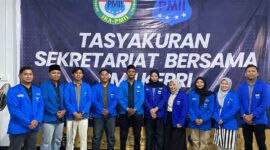 Tasyakuran Sekretariat Bersama PMII Kepulauan Riau, Minggu (4/1/2026) yang dihadiri pengurus, kader, senior, hingga alumni PMII lintas generasi. Foto: INIKEPRI.COM