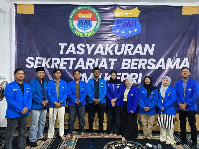 Tasyakuran Sekretariat Bersama PMII Kepulauan Riau, Minggu (4/1/2026) yang dihadiri pengurus, kader, senior, hingga alumni PMII lintas generasi. Foto: INIKEPRI.COM