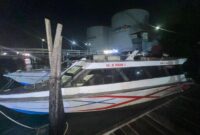 SB. JJ Indah 2 yang dicurigai membawa muatan tanpa dilengkapi dokumen kepabeanan. Foto: INIKEPRI.COM