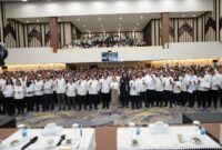 BP Batam secara resmi menyerahkan SK kepada 718 pegawai, terdiri dari 681 pegawai tetap dan 57 pegawai P2K, Senin (12/1/2026). Foto: INIKEPRI.COM/BP Batam 