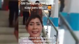 Akun TikTok Yulianti Yuli1612 membagikan praktek culas di Pelabuhan Internasional Batam Center. Foto: Tangkapan Layar 