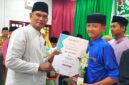 Siswa MTsN Tanjungpinang Zaidan berhasil meraih Juara 1 cabang Tilawah Remaja pada ajang Musabaqah Tilawatil Qur’an dan Hadist (MTQH) Kelurahan Pinang Kencana. Foto: INIKEPRI.COM