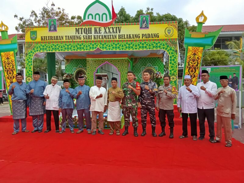 Musabaqah Tilawatil Qur’an dan Hadits (MTQH) ke-XXXIV Tingkat Kelurahan Tanjung Sari resmi dibuka pada Jumat (30/1/2026) sore. Foto: INIKEPRI.COM