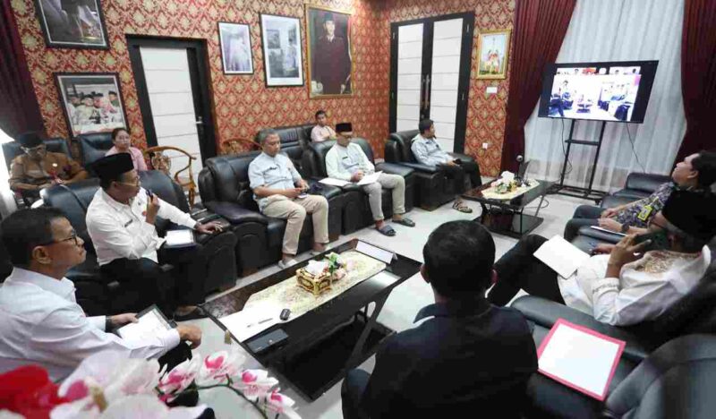 Rapat Koordinasi Awal yang difasilitasi secara daring oleh Direktorat Jenderal Prasarana Strategis, Kementerian Pekerjaan Umum. Foto: INIKEPRI.COM/TanjungpinangKota 