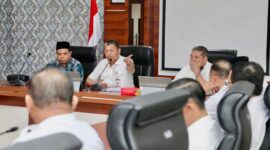 Sekretaris Daerah Kota Batam, Firmansyah, memimpin langsung rapat persiapan penyelenggaraan Musabaqah Tilawatil Qur’an dan Hadits (MTQH) XXXIV Tingkat Kota Batam Tahun 2026. Foto: INIKEPRI.COM/Media Center Batam 