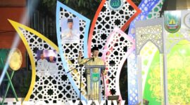 Amsakar menghadiri Musabaqah Tilawatil Qur’an dan Hadits (MTQH) XXXIV tingkat kecamatan Kecamatan Belakangpadang. Foto: INIKEPRI.COM/Media Center Batam 