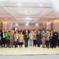 Amsakar saat membuka Rapat Kerja Wilayah (Rakerwil) sekaligus melantik pengurus Persekutuan Gereja-Gereja dan Lembaga-Lembaga Injil Indonesia (PGLII), di Golden Prawn, Senin (16/2/2026). Foto: INIKEPRI.COM/Media Center Batam 