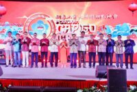 Li Claudia saat menghadiri Perayaan Cap Go Meh 2026 yang digelar di Pacific Palace Hotel, Jumat (27/2/2026). Foto: INIKEPRI.COM/Media Center Batam 