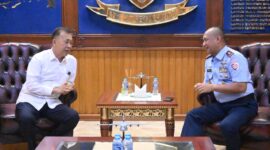 Badan Pengusahaan (BP) Batam, melakukan penandatanganan Berita Acara Serah Terima (BAST) alih status penggunaan Barang Milik Negara (BMN) dari BP Batam ke TNI Angkatan Udara, di Kantor Makodau I Jakarta, Kamis (5/2/2026). Foto: INIKEPRI.COM/BP Batam