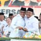Sekretaris DPC Partai Gerindra Kota Batam sekaligus Ketua Panitia Harlah Gerindra Kepri, Aweng Kurniawan bersama ketua DPD Gerindra Kepri Iman Sutiawan. Foto: INIKEPRI.COM