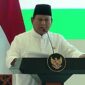 Presiden Prabowo Subianto saat menghadiri acara Bersatu dalam Munajat untuk Keselamatan Bangsa dan Pengukuhan Pengurus Majelis Ulama Indonesia (MUI) di Masjid Istiqlal, Jakarta, Sabtu (7/2/2026). Foto: BPMI Setpres