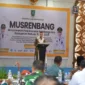 Bupati Natuna Cen Sui Lan membuka Musrenbang Kabupaten Natuna 2026 yang digelar di Ballroom Gajah Mina Adiwana Jelita Sejuba Resort, Kecamatan Bunguran Timur, Selasa (10/2/2026) pagi. Foto: Istimewa 
