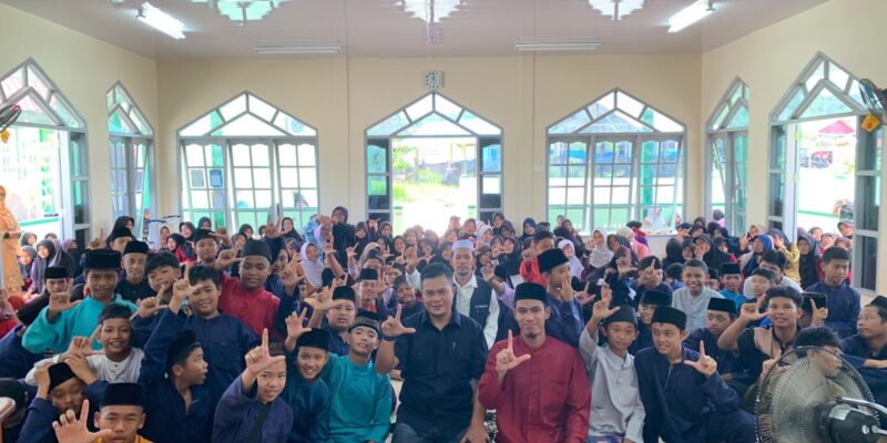 Satuan Reserse Kriminal Polres Lingga melaksanakan kegiatan edukasi hukum bertajuk “Speak Up, Stop Bullying” di MTs Negeri Lingga. Foto: INIKEPRI.COM/Polres Lingga