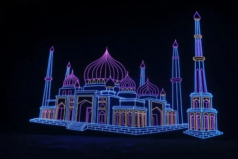 Lomba lampu hias di Karimun. Foto: Istimewa 