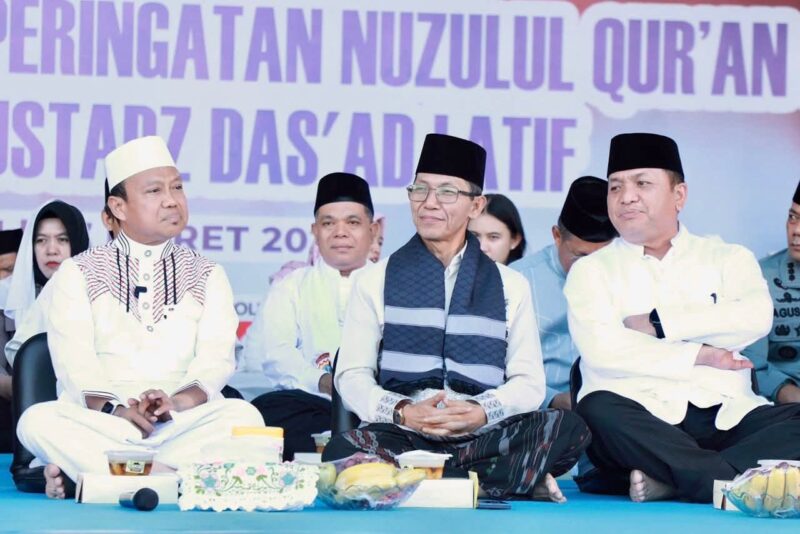 Wali Kota Batam Amsakar Achmad menghadiri peringatan Nuzulul Qur'an di Polresta Barelang. Foto: INIKEPRI.COM/Media Center Batam 